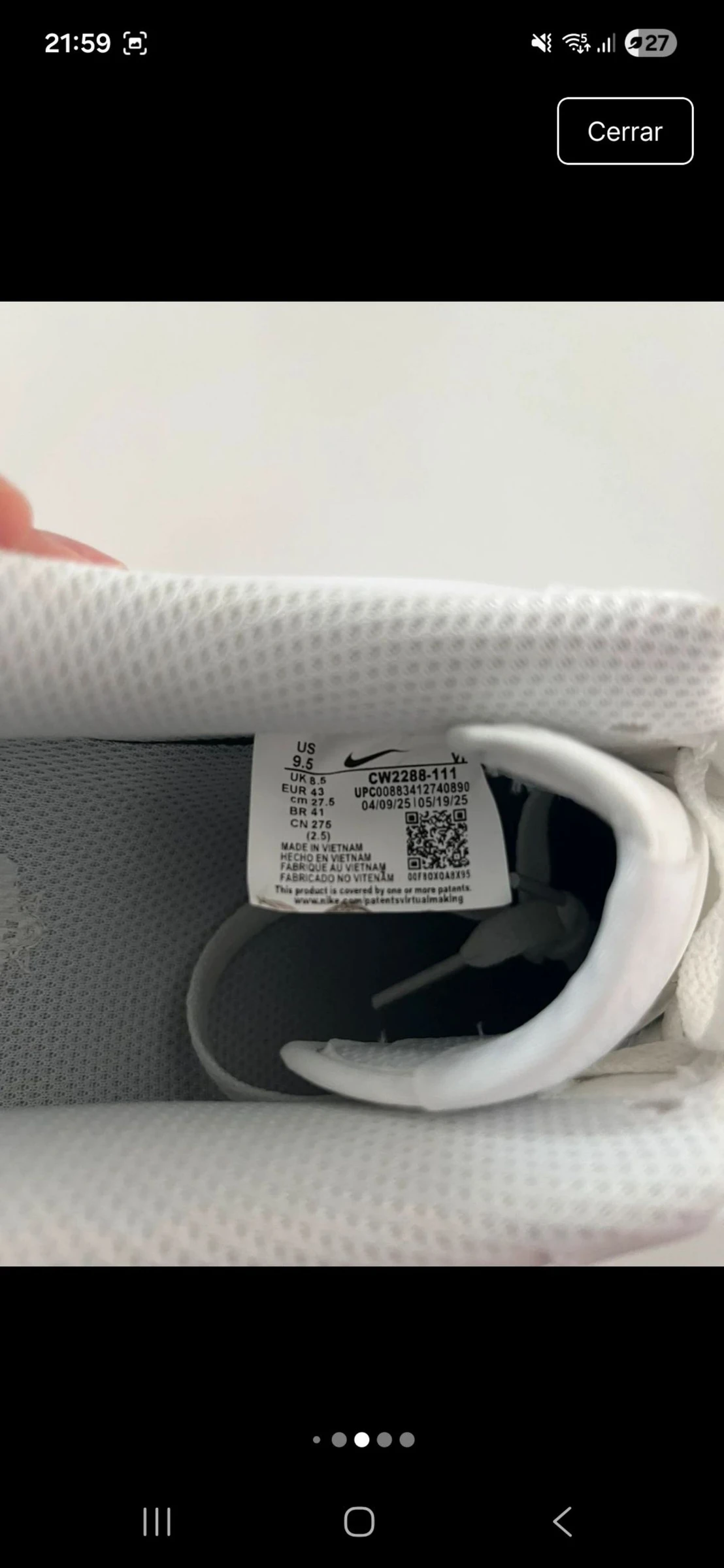 Nike Air Force 1 Blancas ORIGINALES Talla 43 – photo 7
